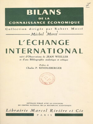 cover image of L'échange international